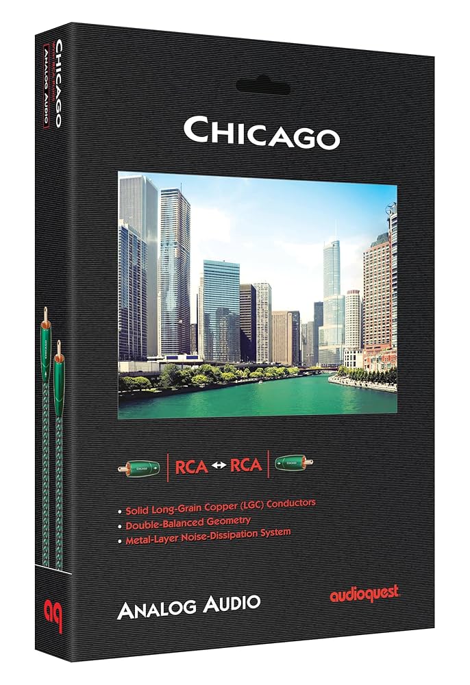 オ−ディオクエスト Chicago Amazon.com: AudioQuest Chicago RCA Audio Interconnect Cable